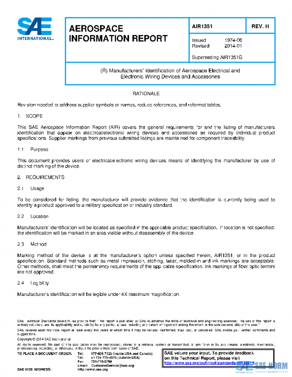 SAE AIR1351H PDF