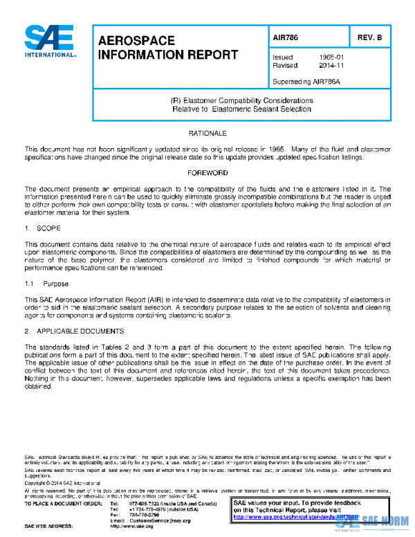 SAE AIR786B PDF