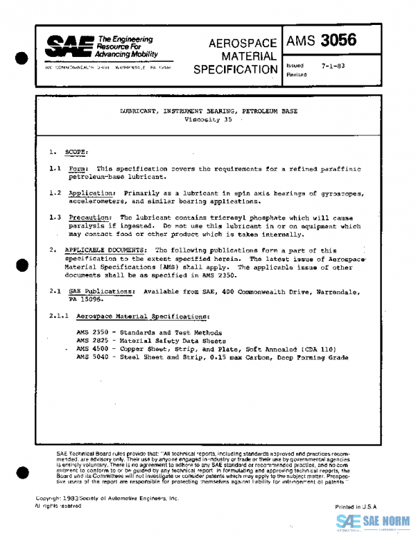 SAE AMS3056 PDF SAE AMS3056 PDF