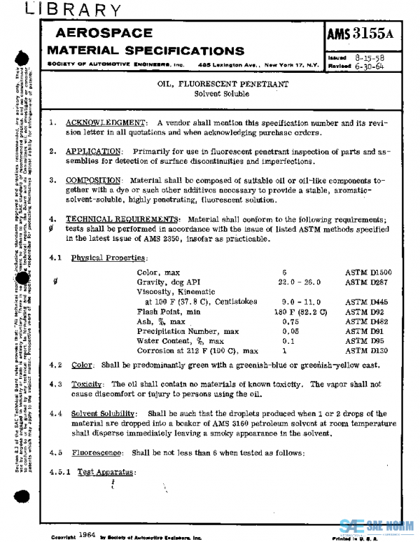 SAE AMS3155A PDF