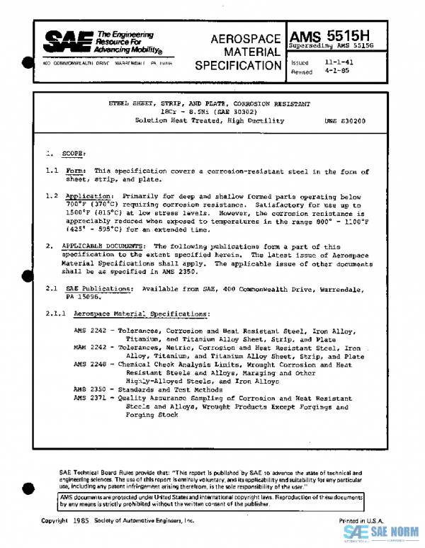 SAE AMS5515H PDF