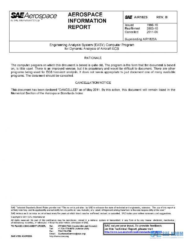 SAE AIR1823B PDF
