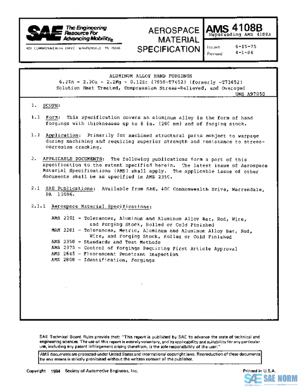 SAE AMS4108B PDF