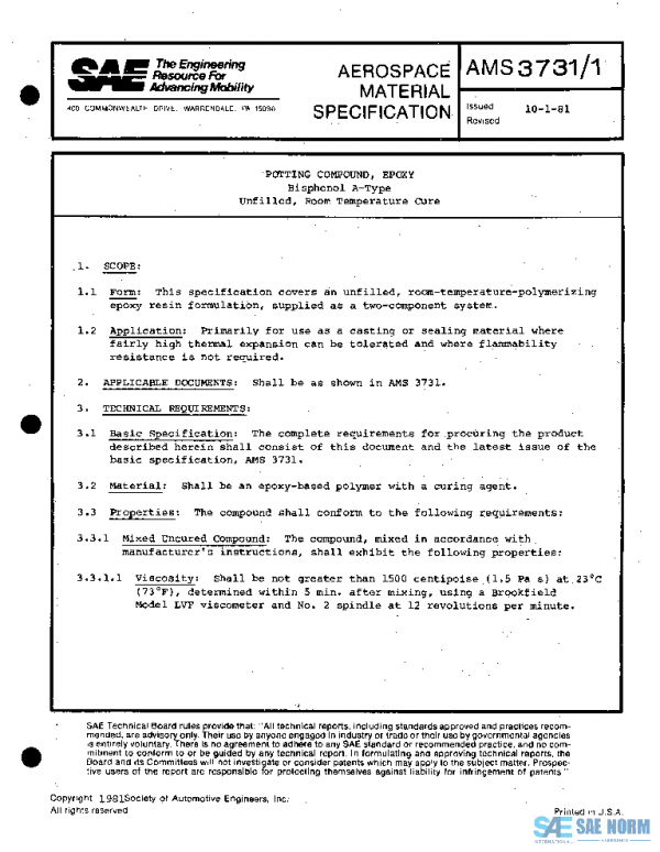SAE AMS3731/1 PDF