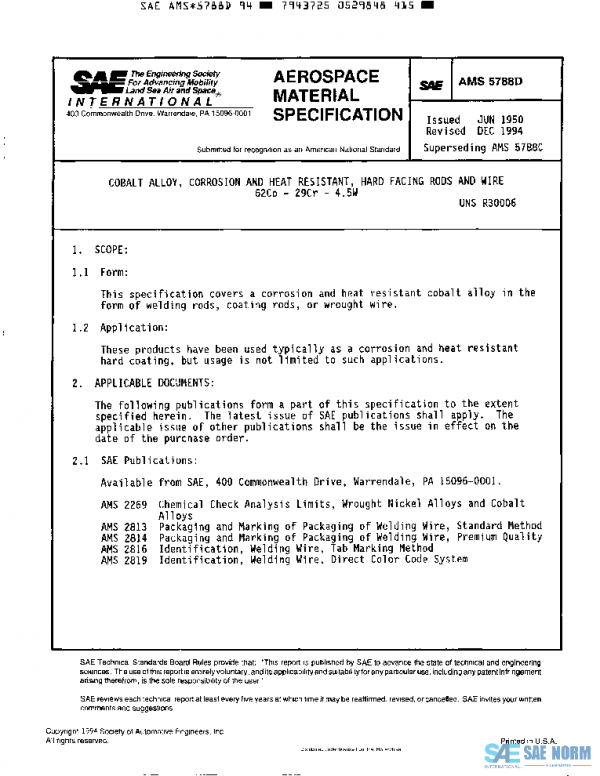 SAE AMS5788D PDF