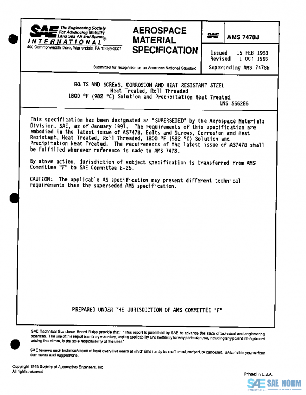 SAE AMS7478J PDF