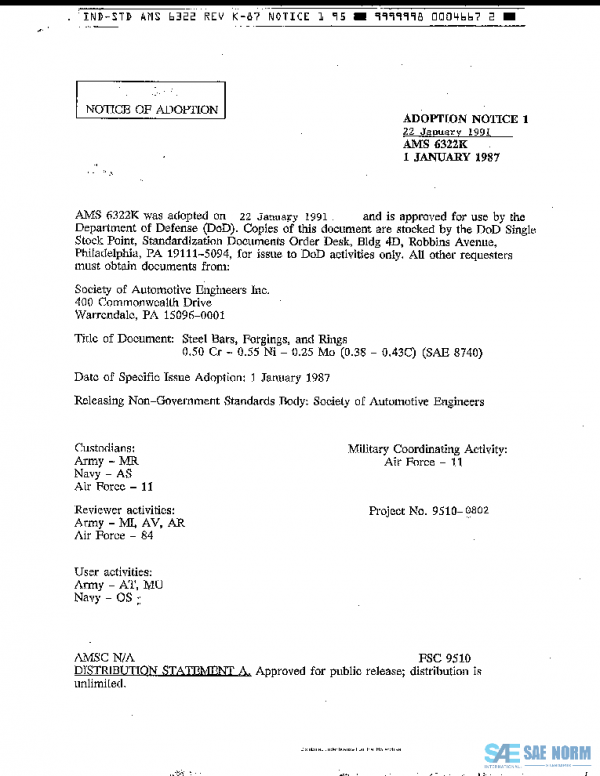 SAE AMS6322K PDF SAE AMS6322K PDF