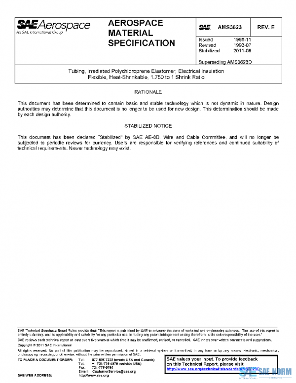 SAE AMS3623E PDF