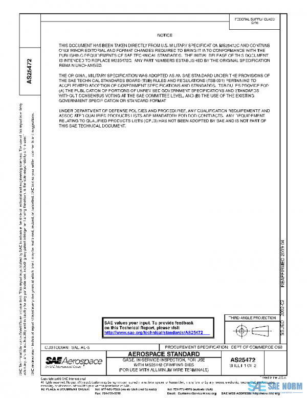 SAE AS25472 PDF