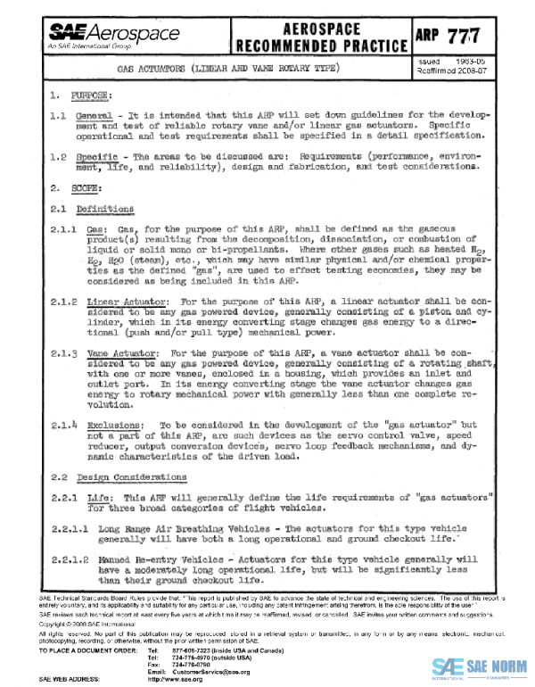 SAE ARP777 PDF