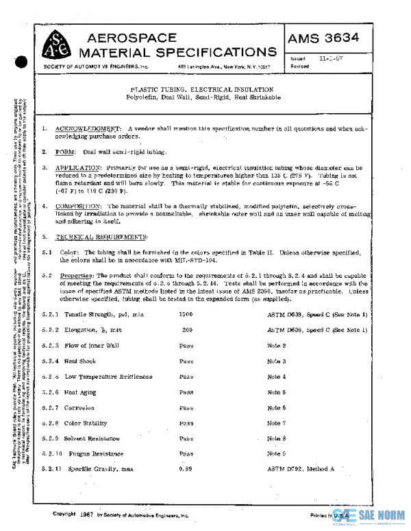 SAE AMS3634 PDF SAE AMS3634 PDF