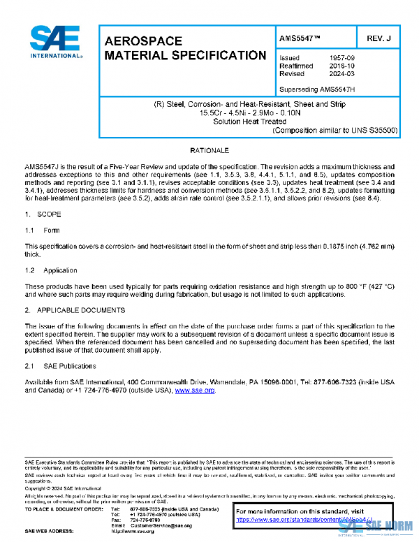 SAE AMS5547J PDF