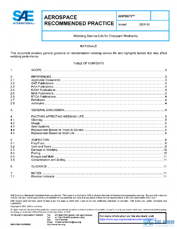 SAE ARP6073 PDF