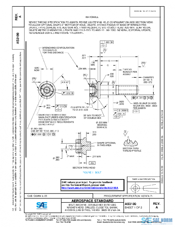 SAE AS3180A PDF
