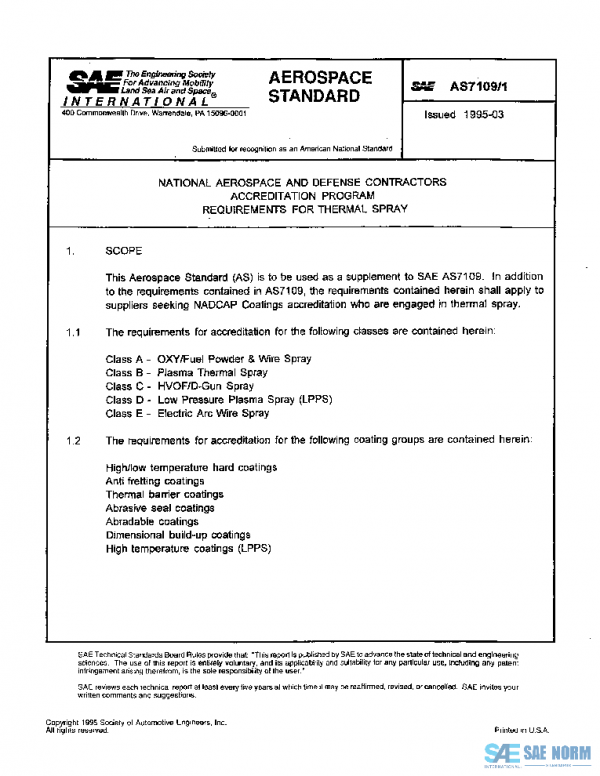 SAE AS7109/1 PDF
