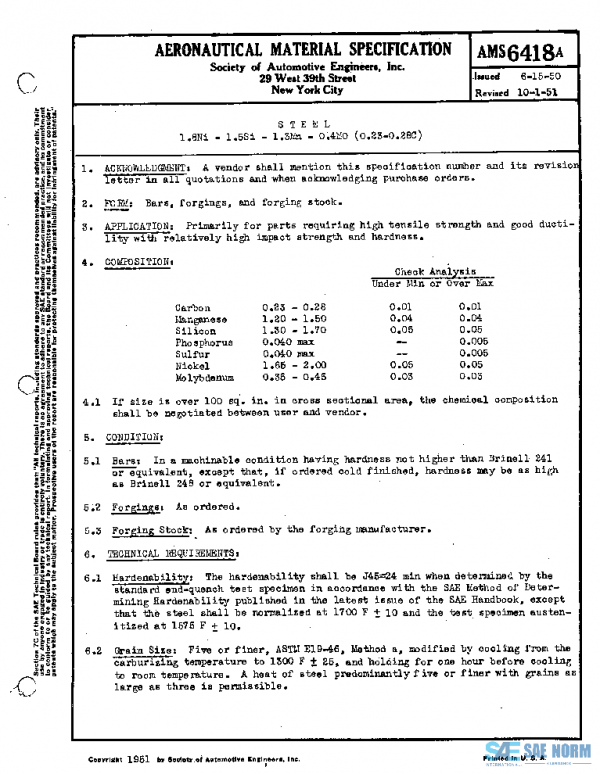 SAE AMS6418A PDF SAE AMS6418A PDF