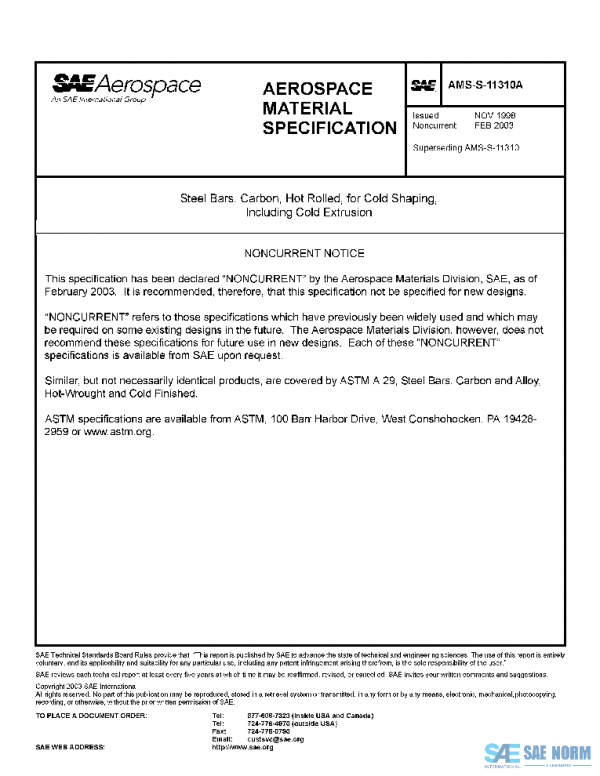 SAE AMSS11310A PDF
