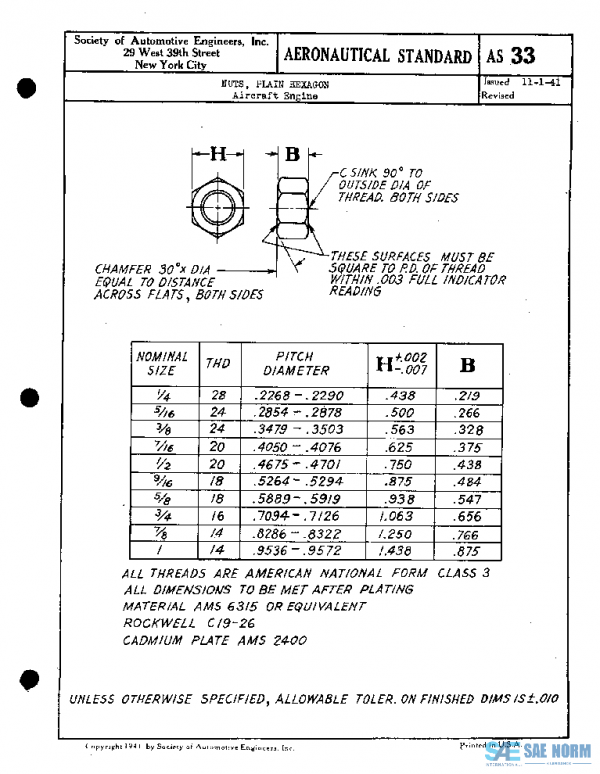 SAE AS33 PDF SAE AS33 PDF