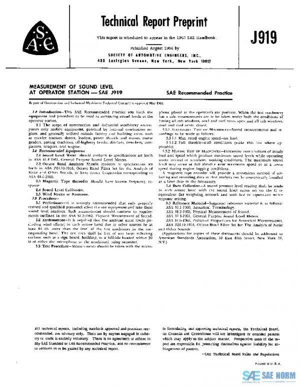 SAE J919_196605 PDF
