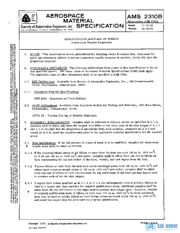 SAE AMS2310B PDF