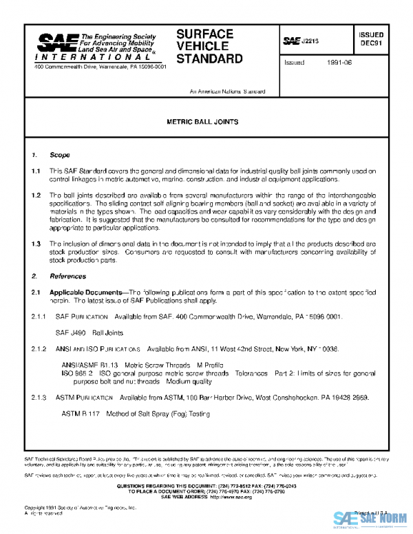 SAE J2213_199106 PDF