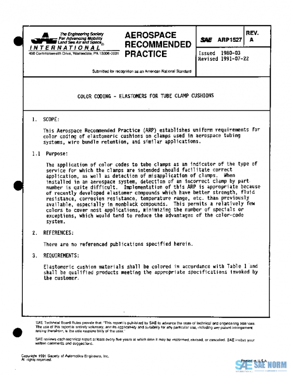 SAE ARP1527A PDF