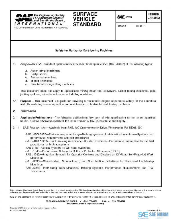 SAE J2305_200201 PDF