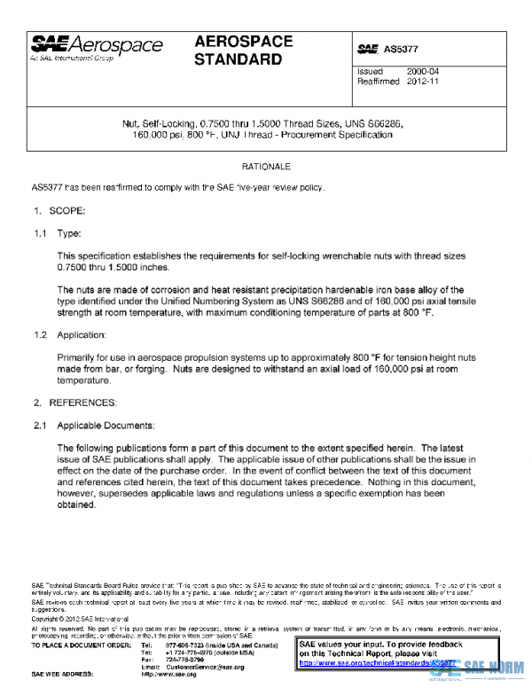 SAE AS5377 PDF SAE AS5377 PDF