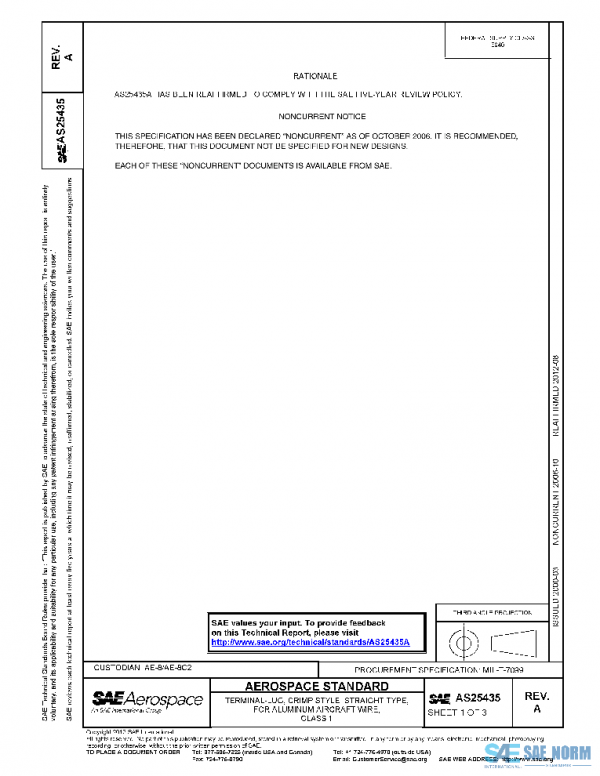 SAE AS25435A PDF