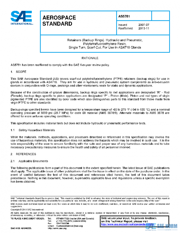 SAE AS5781 PDF