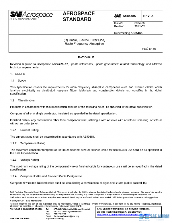 SAE AS85485A PDF