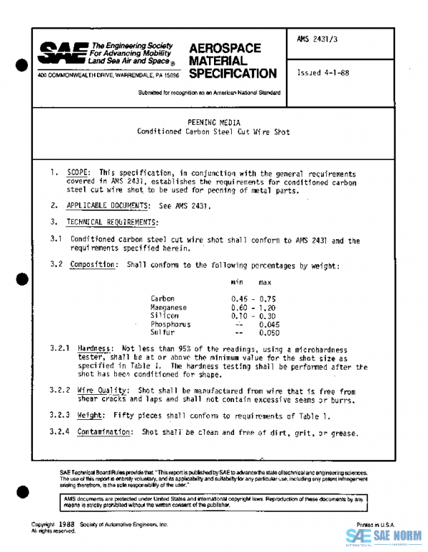 SAE AMS2431/3 PDF SAE AMS2431/3 PDF