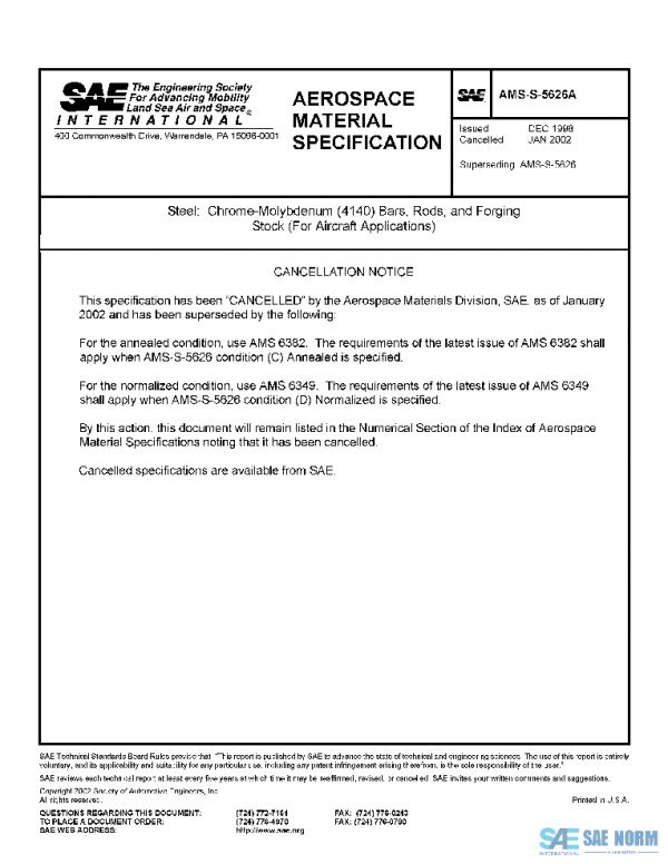 SAE AMSS5626A PDF SAE AMSS5626A PDF