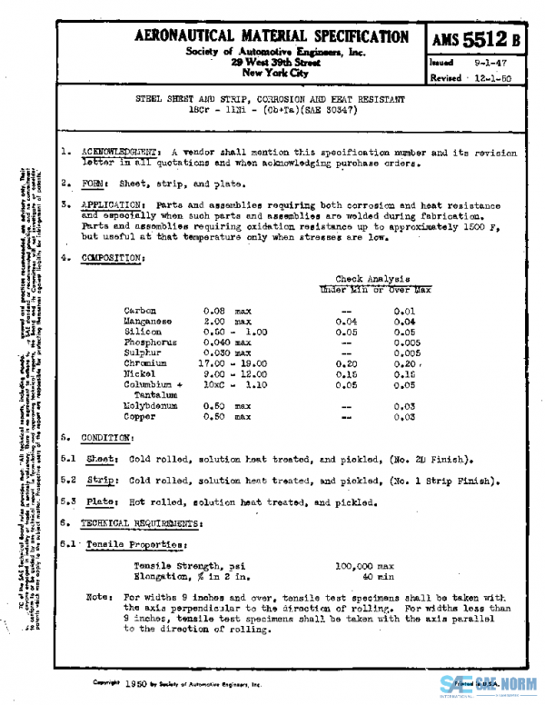 SAE AMS5512B PDF SAE AMS5512B PDF