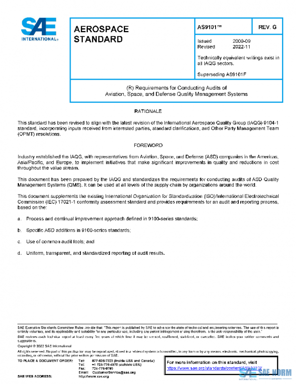 SAE AS9101G PDF