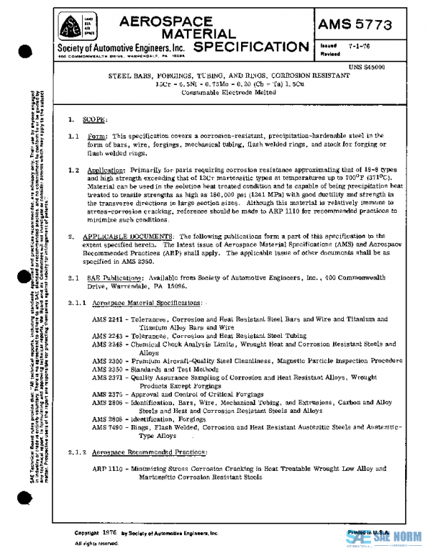 SAE AMS5773 PDF