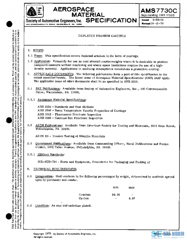 SAE AMS7730C PDF SAE AMS7730C PDF