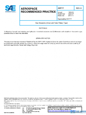 SAE ARP777A PDF SAE ARP777A PDF