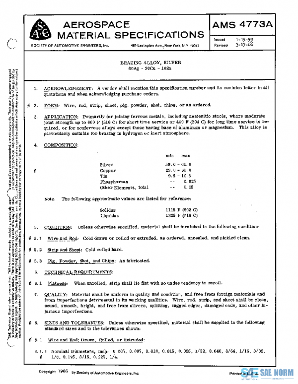 SAE AMS4773A PDF