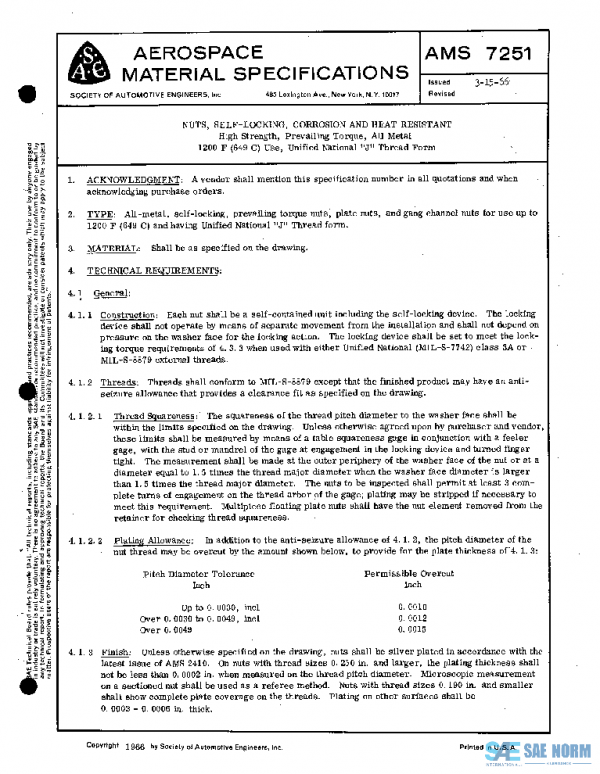 SAE AMS7251 PDF