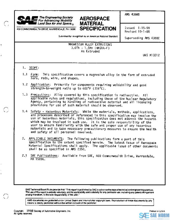 SAE AMS4388D PDF SAE AMS4388D PDF