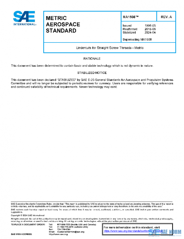 SAE MA1508A PDF SAE MA1508A PDF