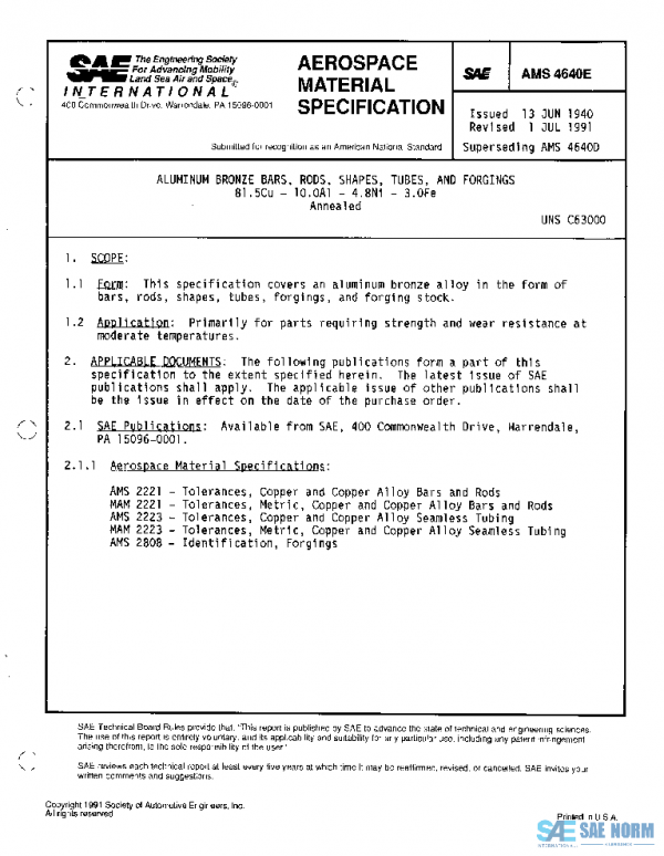 SAE AMS4640E PDF SAE AMS4640E PDF