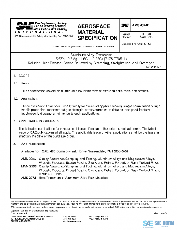 SAE AMS4344B PDF SAE AMS4344B PDF
