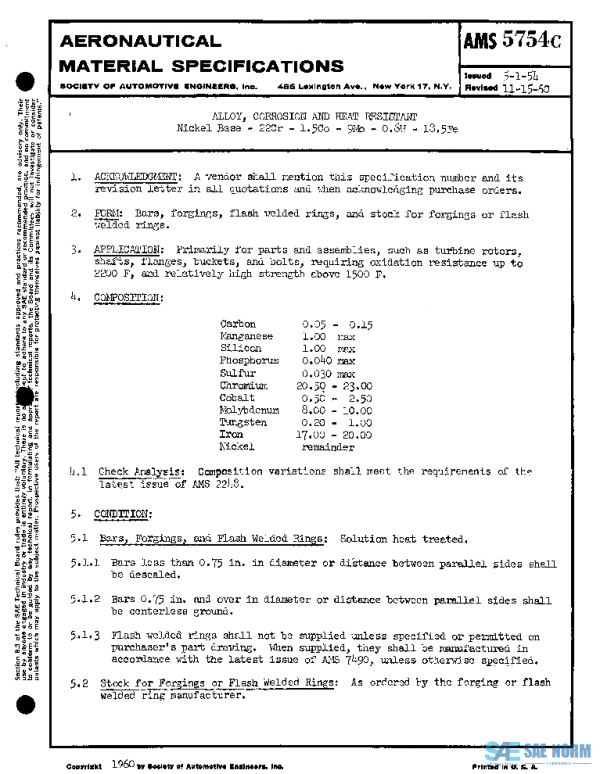 SAE AMS5754C PDF SAE AMS5754C PDF