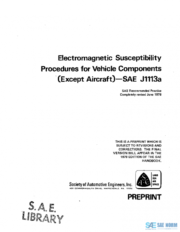 SAE J1113A_197806 PDF SAE J1113A_197806 PDF