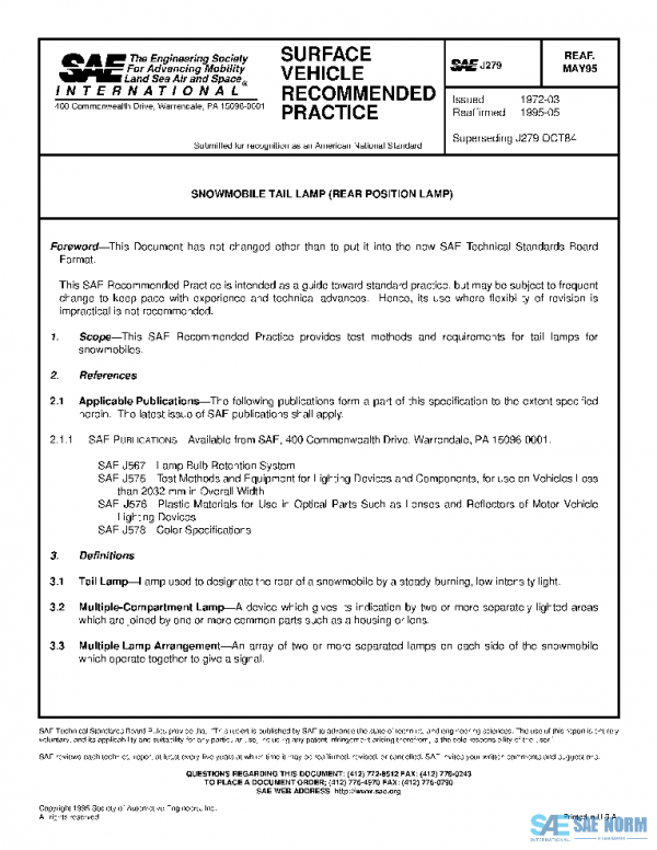 SAE J279_199505 PDF SAE J279_199505 PDF