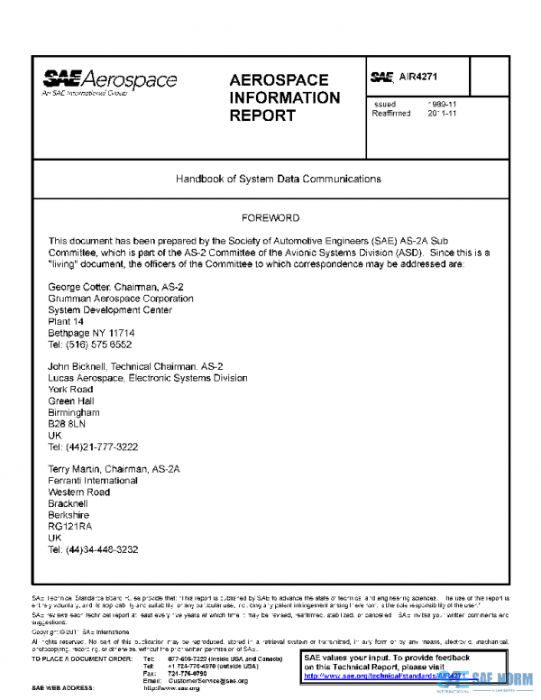 SAE AIR4271 PDF