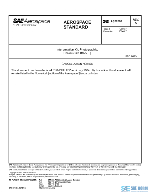 SAE AS22598A PDF SAE AS22598A PDF