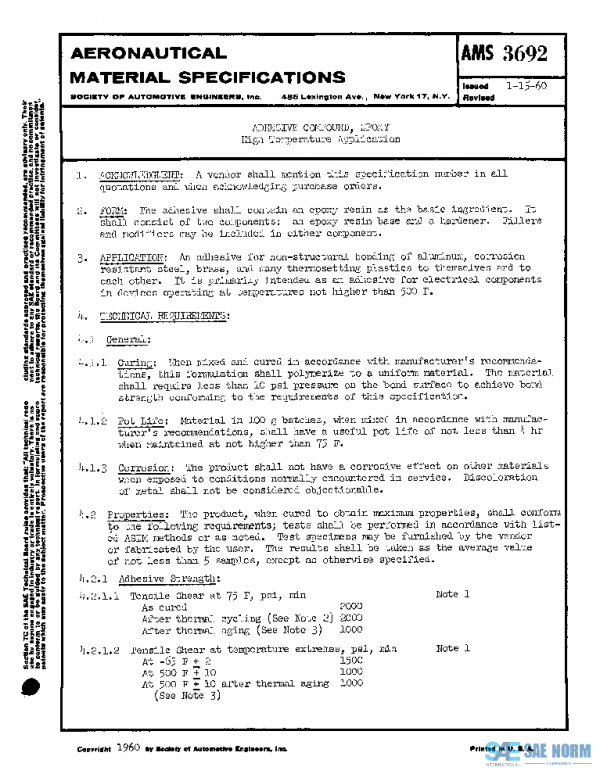 SAE AMS3692 PDF